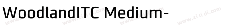 WoodlandITC Medium字体转换